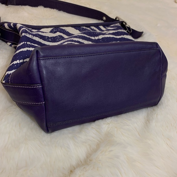 SALE | Coach Legacy Purple Zebra Print Purse - Picture 8 of 8